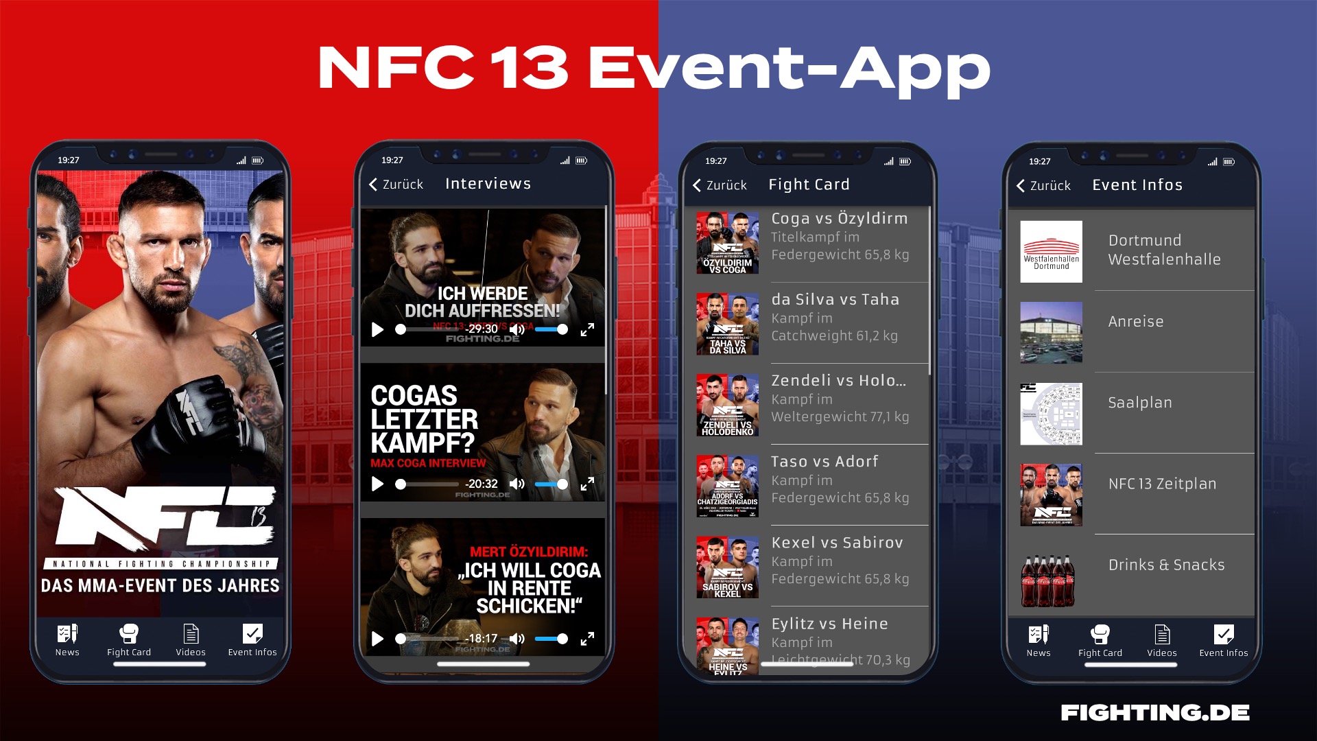 NFC 13 App mit Header